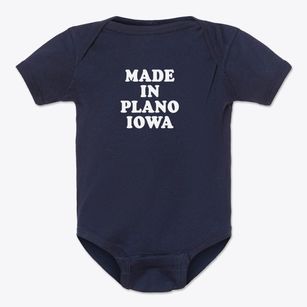 Plano Iowa Classic 70s Baby Onesie