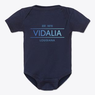 Vidalia Louisiana Horizon Baby Onesie