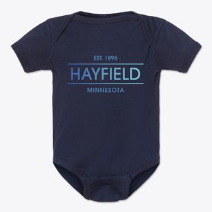 Hayfield Minnesota Horizon Baby Onesie