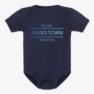 James Town Wyoming Horizon Baby Onesie