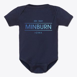 Minburn Iowa Horizon Baby Onesie