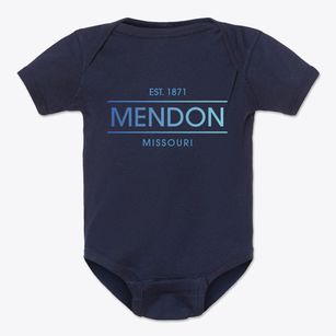 Mendon Missouri Horizon Baby Onesie