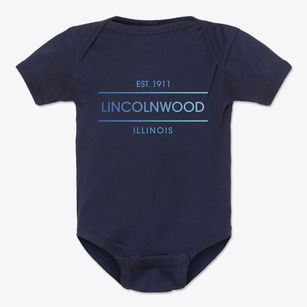 Lincolnwood Illinois Horizon Baby Onesie
