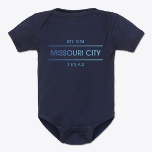 Missouri City Texas Horizon Baby Onesie