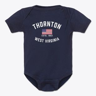 Thornton West Virginia Patriot Baby Onesie