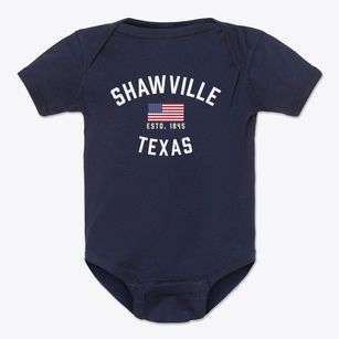 Shawville Texas Patriot Baby Onesie