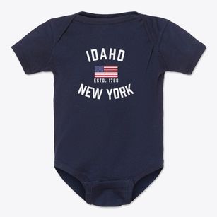 Idaho New York Patriot Baby Onesie