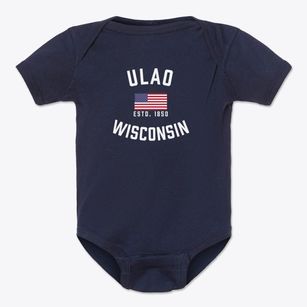 Ulao Wisconsin Patriot Baby Onesie