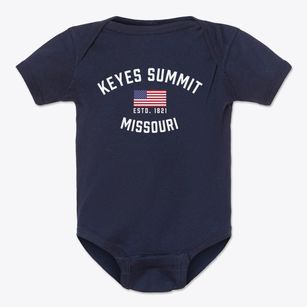 Keyes Summit Missouri Patriot Baby Onesie