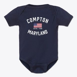 Compton Maryland Patriot Baby Onesie