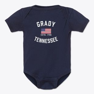 Grady Tennessee Patriot Baby Onesie