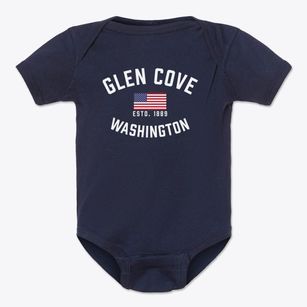 Glen Cove Washington Patriot Baby Onesie
