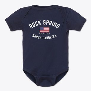 Rock Spring North Carolina Patriot Baby Onesie