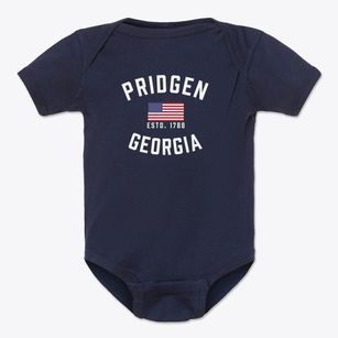 Pridgen Georgia Patriot Baby Onesie