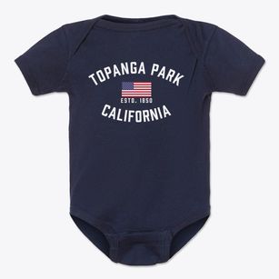 Topanga Park California Patriot Baby Onesie