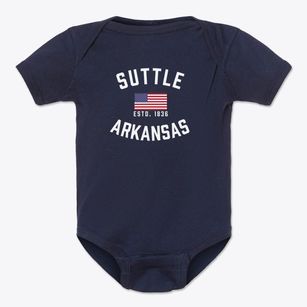 Suttle Arkansas Patriot Baby Onesie