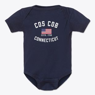Cos Cob Connecticut Patriot Baby Onesie