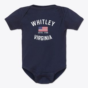 Whitley Virginia Patriot Baby Onesie