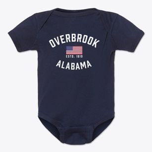 Overbrook Alabama Patriot Baby Onesie