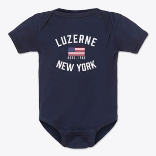Luzerne New York Patriot Baby Onesie