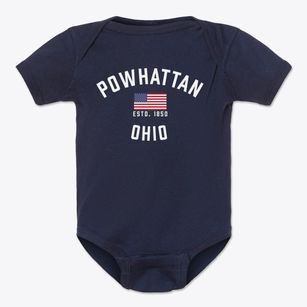 Powhattan Ohio Patriot Baby Onesie