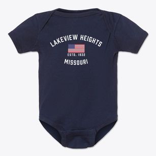 Lakeview Heights Missouri Patriot Baby Onesie