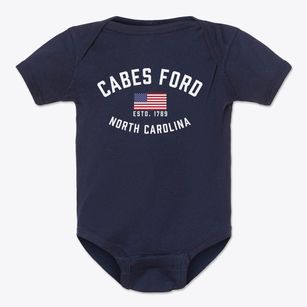 Cabes Ford North Carolina Patriot Baby Onesie