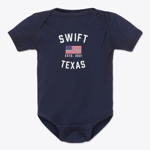 Swift Texas Patriot Baby Onesie