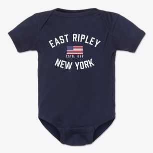 East Ripley New York Patriot Baby Onesie