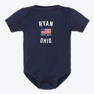 Ryan Ohio Patriot Baby Onesie