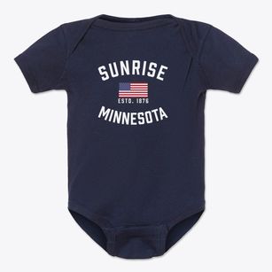 Sunrise Minnesota Patriot Baby Onesie