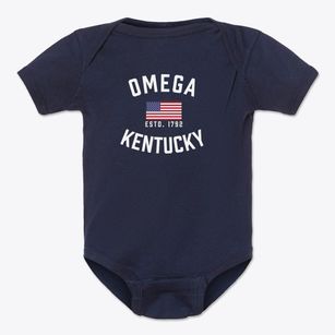 Omega Kentucky Patriot Baby Onesie