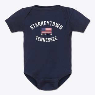 Starkeytown Tennessee Patriot Baby Onesie