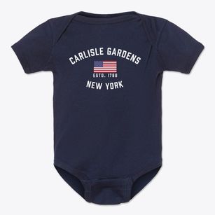 Carlisle Gardens New York Patriot Baby Onesie
