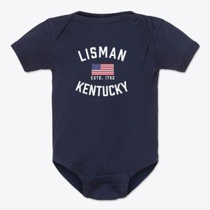 Lisman Kentucky Patriot Baby Onesie