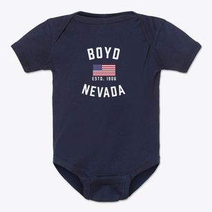 Boyd Nevada Patriot Baby Onesie