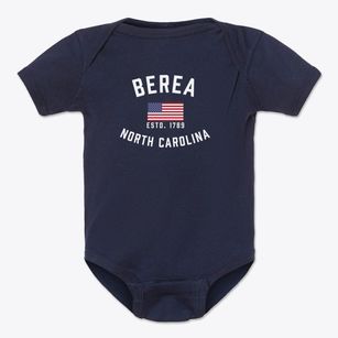 Berea North Carolina Patriot Baby Onesie
