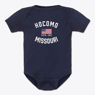 Hocomo Missouri Patriot Baby Onesie