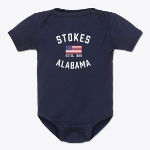 Stokes Alabama Patriot Baby Onesie
