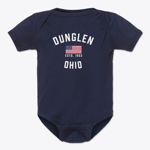 Dunglen Ohio Patriot Baby Onesie