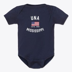 Una Mississippi Patriot Baby Onesie