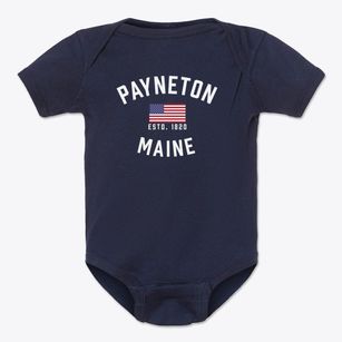 Payneton Maine Patriot Baby Onesie