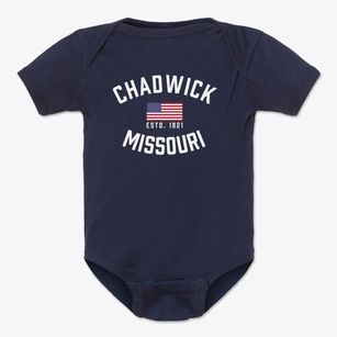 Chadwick Missouri Patriot Baby Onesie