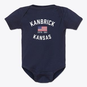 Kanbrick Kansas Patriot Baby Onesie