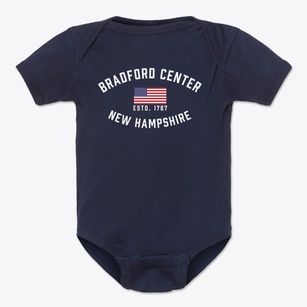 Bradford Center New Hampshire Patriot Baby Onesie
