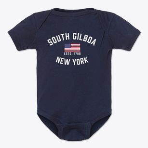 South Gilboa New York Patriot Baby Onesie