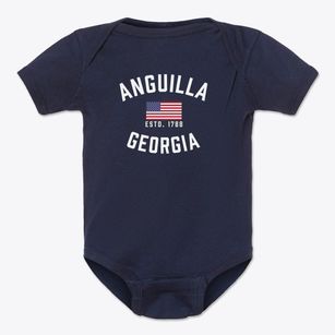 Anguilla Georgia Patriot Baby Onesie
