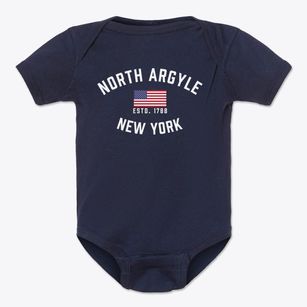 North Argyle New York Patriot Baby Onesie
