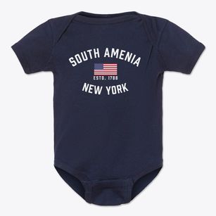 South Amenia New York Patriot Baby Onesie