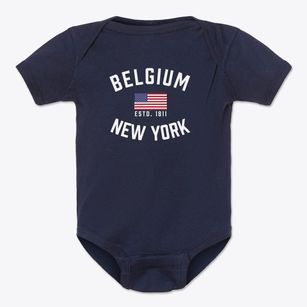 Belgium New York Patriot Baby Onesie